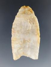1 15/16" Paleo Clovis point found in Hamilton Co., Ohio. Nicely made.