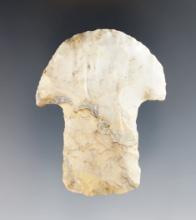 Well made 2 1/2" anciently salvaged Adena made from Flint Ridge Flint. Found in Ohio.