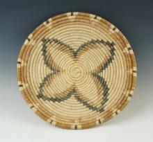 10 1/4" diameter nicely woven contemporary basket.