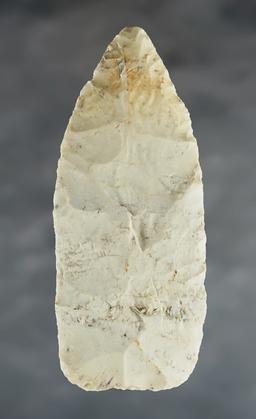 4 1/8" Blade made from patinated cream-colored Chert. Found in the Midwestern U.S.