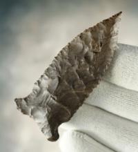 2 3/4" Greenbrier found in Tennessee. Ex. E. Curtis, "Red" Tully, John Sisk, Leslie Pfeiffer. COA.