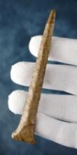 4 1/2" Drill found in Williams Co., Ohio. Ex. Don Bapst. Pictured in Jim Johnston's book.
