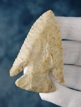 3" Dog Leg Thebes made from Flint Ridge Flint. Classic style! Found in Ohio.
