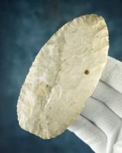 4 1/2" Paleo Blade with excellent edge work. Found in Stark Co., Ohio. Ex. John May.