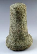 5 1/4" Bell Pestle found in Ohio with excellent age on surface. Ex. F. Shipley.