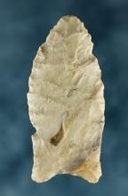 2" Paleo Clovis made from nicely striped Flint found in Tennessee.