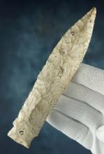 6" Etley made from Burlington Chert. Found in Boone Co., Missouri. Comes with a Davis COA.