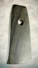 4 1/2" Banded Slate Bell Pendant. Classic example. Found in Mahoning Co., Ohio.