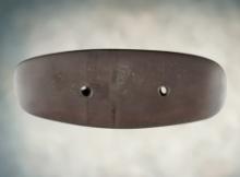 4 3/4" Hopewell Gorget that is finely made from brown Slate. Found in Indiana.