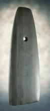 6 1/4" Banded Slate Pendant. Ex. Ray Vietzen. Sold in Vietzen Sale Catalog #2, page 35, Item 27.