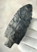 3 1/2" Archaic Stemmed made from Coshocton Flint. Found in Licking Co., Ohio.  Ex.  John Lutz.