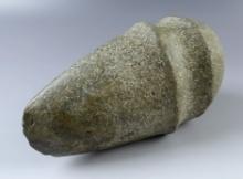 6" long 3/4 Grooved Axe found in Lorain Co., Ohio. Ex. Jo Hansen, John Lutz.