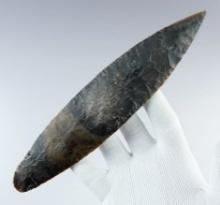 Fine! Large 9" Blade with great patina. Made from Colha Flint. Found in Belize. Ex. Richard Shively.