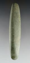 Rare! 4 11/16" Pre-Columbian Taino Culture Double Bit Hardstone Chisel/ Celt. Excellent condition.