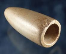 2 9/16" Pipestone Pipe recovered in Tuscarawas Co., Ohio.  From the collection of Ed Stevens.