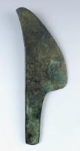 8 9/16" x 2 3/4" PreColumbian Copper Knife recovered in South America.