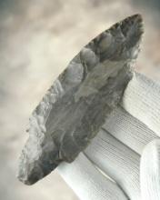 4" Adena made  from Hornstone. Found in Callaway Co., Missouri. Ex. Gallick, Cordeiro. Perino COA.