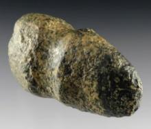 4 1/8" long 3/4 Grooved Axe made from unique two toned color Hardstone. Found in Marion Co., Ohio.
