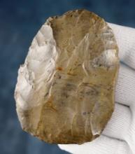 3 7/16" Cache Blade made from Cobden Flint. Found in Franklin Co., Illinois by Bill Withrow.