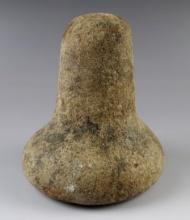 5 1/4" Bell Pestle made from heavily patinated Quartz. Found in Ohio.