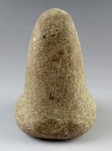 5" Bell Pestle made from Hardstone. Found in Randolph Co., Illinois. Ex. Ed Smith.