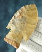 2 3/4" Hardin made from high grade Chert. Found in Clay Co., Arkansas. Comes with Rogers COA.