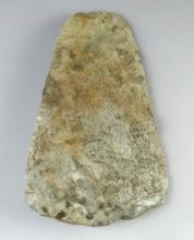 7" Hoe made from Mill Creek Chert. Found by M. Rushing in Alexander Co., Illinois. Ex. C. Blair.