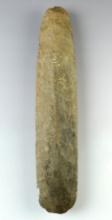 13 3/4" Flint Celt with nice use polish to bit area. Very heavily patinated. Found in Tennessee.