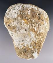 6 7/8" x 5 1/2" Shell Mask found in Tennessee. Prominently pictured in "Who's Who No. 4."