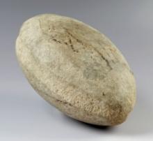 6 5/8" "Football" shaped Net Weight. Recovered near the Columbia River. Ex. Bill Peterson.