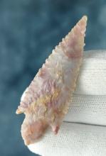 SUPERB 2 11/16" Stemmed Neolithic Point found in the northern Sahara Desert region of Africa.