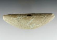 4 7/8" Slate Pick Bannerstone found in Hardin Co., Ohio. Ex. Dana Staley.