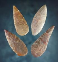 Set of 4 Blades that are highly colorful. Found in the northern Sahara Desert region of Africa.