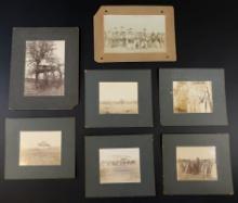 Group of 7 framed Vintage Photographs from the early 1900's. Largest frame is 8" x 10".