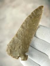 3 5/8" Corner Tang that is broken and glued at midsection. Made from Edwards Plateau. Texas.