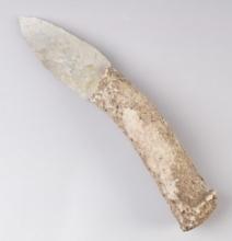 Deer Antler Handle and Stemmed Point that were reportedly found together in Texas. COA.