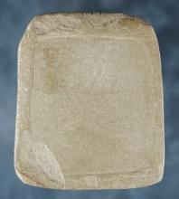 3 1/4" x 2 13/16" Slate Pigment Pallet found in Albuquerque, New Mexico.