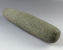 Fine 9 1/2" Roller Pestle found in Hancock Co., Illinois. Ex. Dale Roberts.