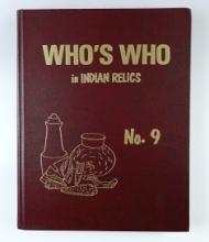 Hardcover Book: "Who's Who in Indian Relics" No. 9, 1st edition from 1996.