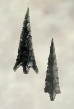 Pair of Western U.S. Points in excellent condition. The larger is 1 15/16".