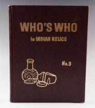 Hardcover Book: "Who's Who in Indian Relics" No. 3, 2nd edition from 1990.