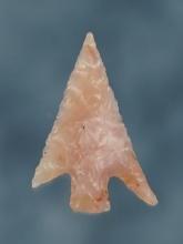 Fine flaking on this 13/16" Agate Columbia Plateau found in Klickitat Co., Washington.