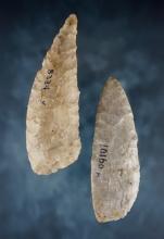 Pair of Ohio curved Knives in nice condition. Found in Ohio. Ex. Hill, Dilley. The larger is 4 3/16"