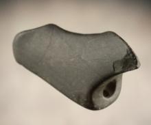 2 3/4" anciently salvaged Birdstone with one drill hole intact. Found in Ottawa Co., Ohio. COA.