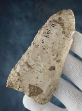 Exceptionally well made 4 1/8" x 2" Paleo Blade found in Ohio. Ex. Hill, Dilley.