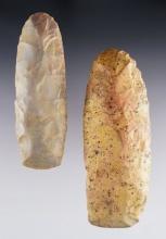 Pair of finely made Flint Celts in excellent condition. Found in the northern Sahara Desert, Africa.