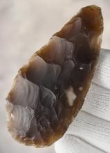 3 3/16" Archaic Knife made from Knife River Flint. Found in Knox Co., Nebraska. Rogers COA.