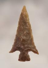 Thin and well flaked 1" Chalcedony Columbia Plateau. Found in Benton Co., Washington.