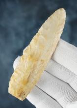 Well made 3 3/4" Agate Basin with nice ancient grinding . Found in Wyoming. Stermer COA.