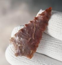 1 13/16" Rabbit Island made from Agate. Found near the Columbia River, Washington/Oregon.